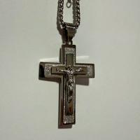 Collana Stile Veneziano 60cm Pendente Croce Gesù