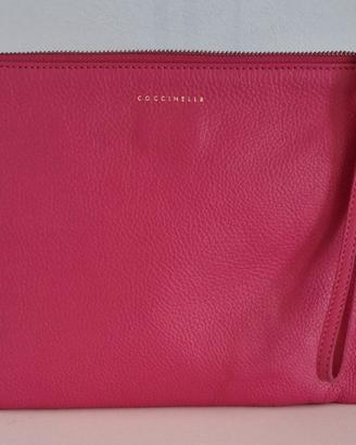Pochette Coccinelle in Vera Pelle Martellata - Fuc