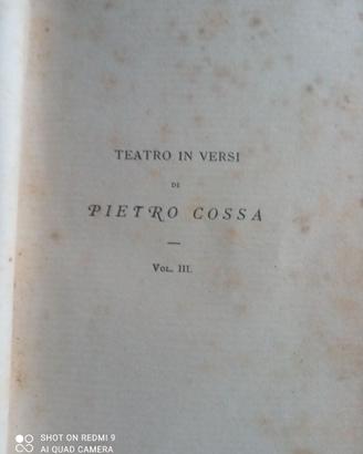 LIBRO PIETRO COSSA DEL 1879 - CLEOPATRA MESSALINA