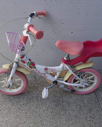 BICI BIMBA 12 POLLICI COLORE BIANCO/ROSA