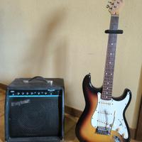 Chitarra elettrica Stagg più amplificatore Roytek 