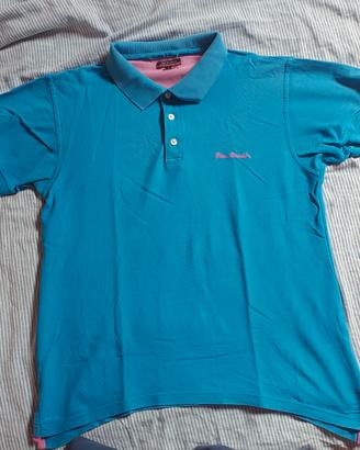 Polo Pierre Cardin turchese 100% cotone - Taglia L