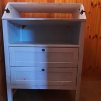 Fasciatoio bianco ikea sundvik 