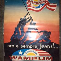 Poster pubblicitario wampum jeans