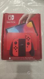 Nintendo switch oled modell Mario Red edition