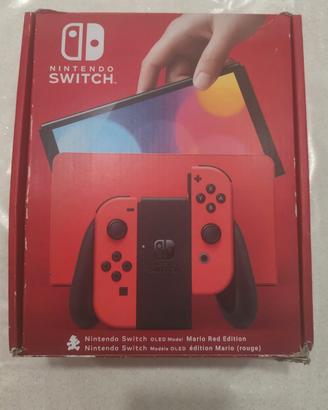 Nintendo switch oled modell Mario Red edition