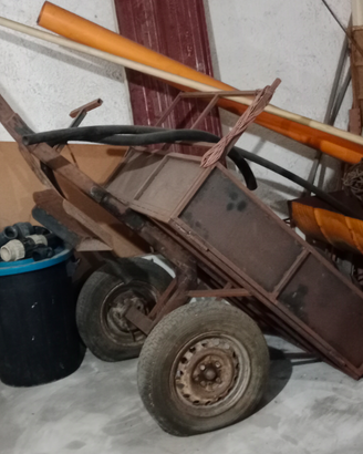 Carrello appendice per motocoltivatore