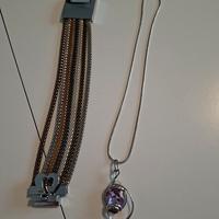 set bigiotteria girocollo e bracciale