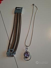 set bigiotteria girocollo e bracciale