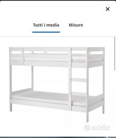 2 letti a castello Ikea Mydal