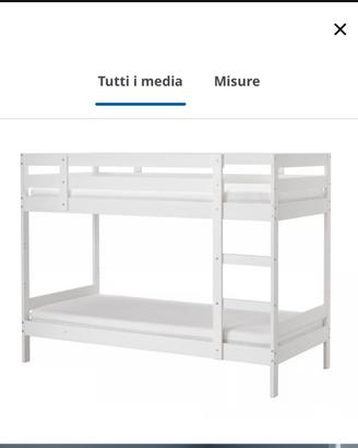2 letti a castello Ikea Mydal
