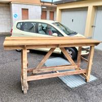 2 Tavoli alti in legno massello Costa Group