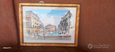 serigrafia colorata a mano