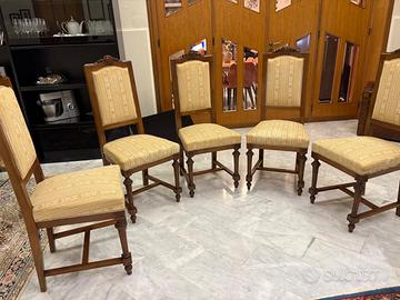 5 sedie stile Luigi XVI