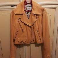 Giubbino Moschino donna modellobikers pelle 