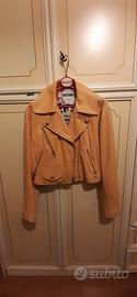 Giubbino Moschino donna modellobikers pelle 
