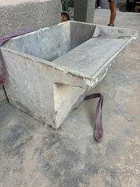 Lavatoio da esterno in cemento 110x85x60