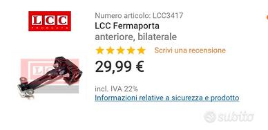 Fermaporte + filtro abitacolo Alfa Romeo 