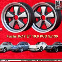2 pz cerchi Porsche Fuchs 8x17 ET10.6 5x130