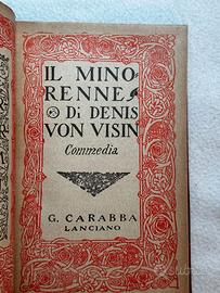 Il minorenne, Von Visin, traduz. Verdinois, 1925