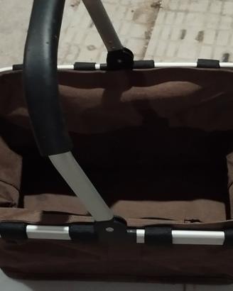 cestino pieghevole da campeggio 