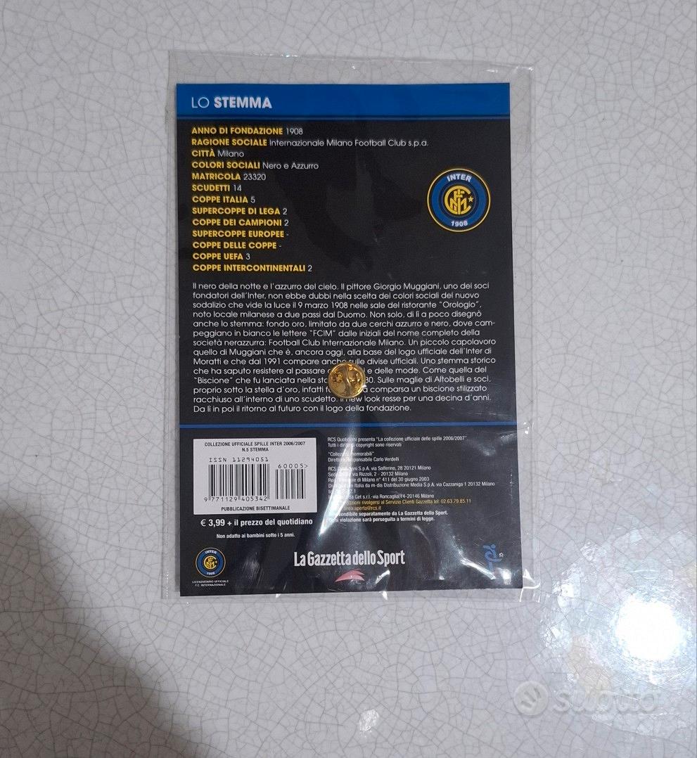 Collection Officielle De Pin's Inter Milan 2007/2008 – Expositeur Neuf