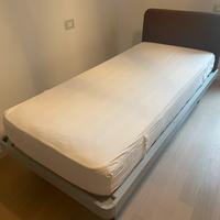 Letto singolo con materasso 190x80
