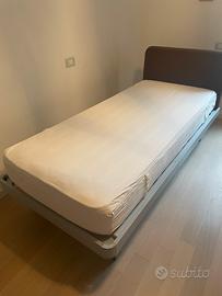 Letto singolo con materasso 190x80