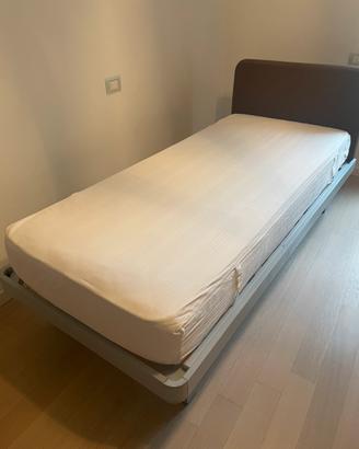 Letto singolo con materasso 190x80