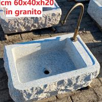 Lavello lavandino in pietra granito 60 cm