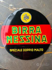 Insegna vintage birra Messina  anni 60