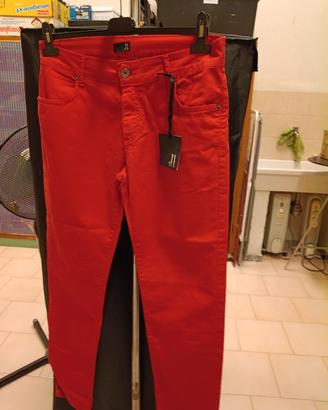 Pantalone rosso skinny