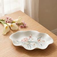 Piattino svuotatasche vintage in porcellana bianca