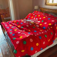 Coperta plaid rossa matrimoniale
