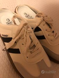 scarpe sneakers mule vintage bianche e nere