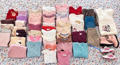 Lotto vestiti bambina inv/aut 98 cm 2/3 anni