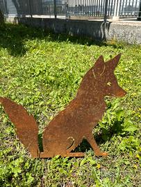 Sagoma in Corten volpe