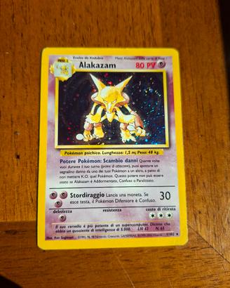 Alakazam 1/102 Set Base Card Pokemon 2000