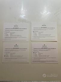 Rolex nota informativa tipologia di metallo nuove