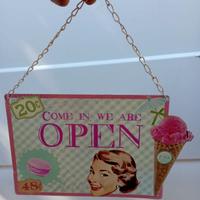 Cartello da bar/gelateria