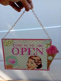 Cartello da bar/gelateria