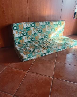 2 cuscini panca sfoderabili in gommapiuma 133×48