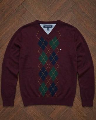 Maglione a V Tommy Hifliger 