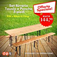 SET BIRRERIA 220X80X76CM
