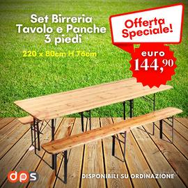SET BIRRERIA 220X80X76CM