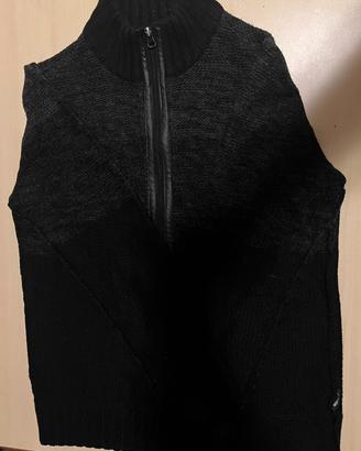 Maglione in lana con zip