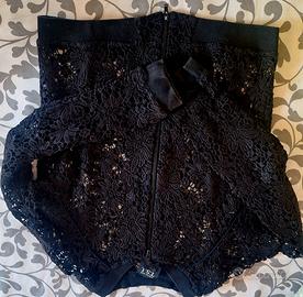 Caedigan con cerniera ricamato twinset