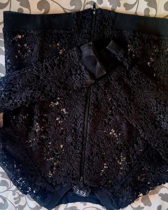Caedigan con cerniera ricamato twinset