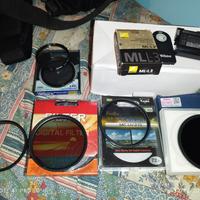 Nikon Batteria EN-EL15, telecomando ML-L3,  filtri