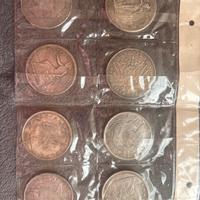 Lotto 8 monete d’argento da collezione